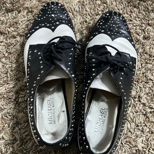 Black and white with studs